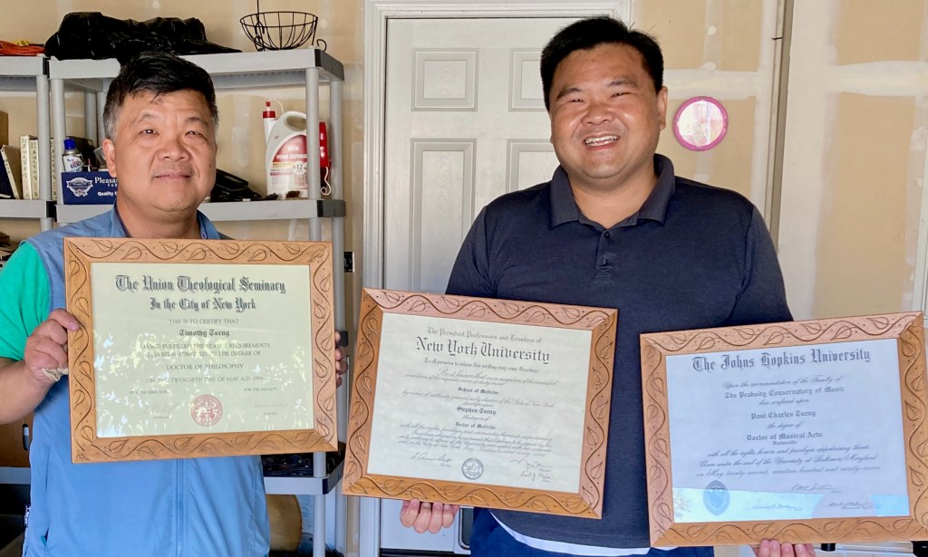 My brother, Stephen, found my missing diploma.